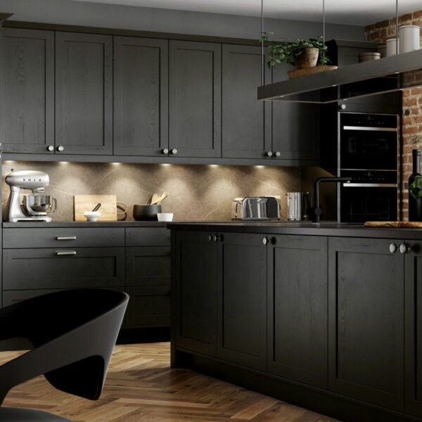 Custom Black Cabinets in Kitchen by Statewide Custom Cabinets Florida